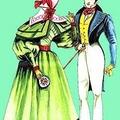 1830г. Дама и кавалер в дневной одежде